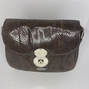 Ralph Lauren Collection Chocolate Python Snakeskin